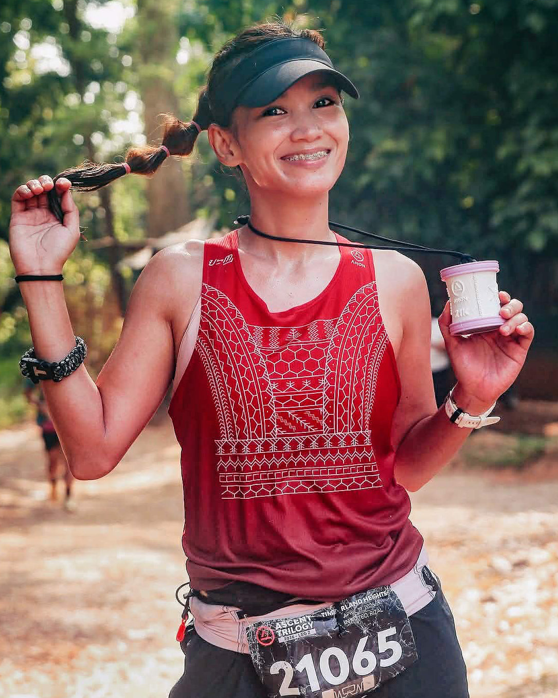 Feather Light Baluti Singlet — Red