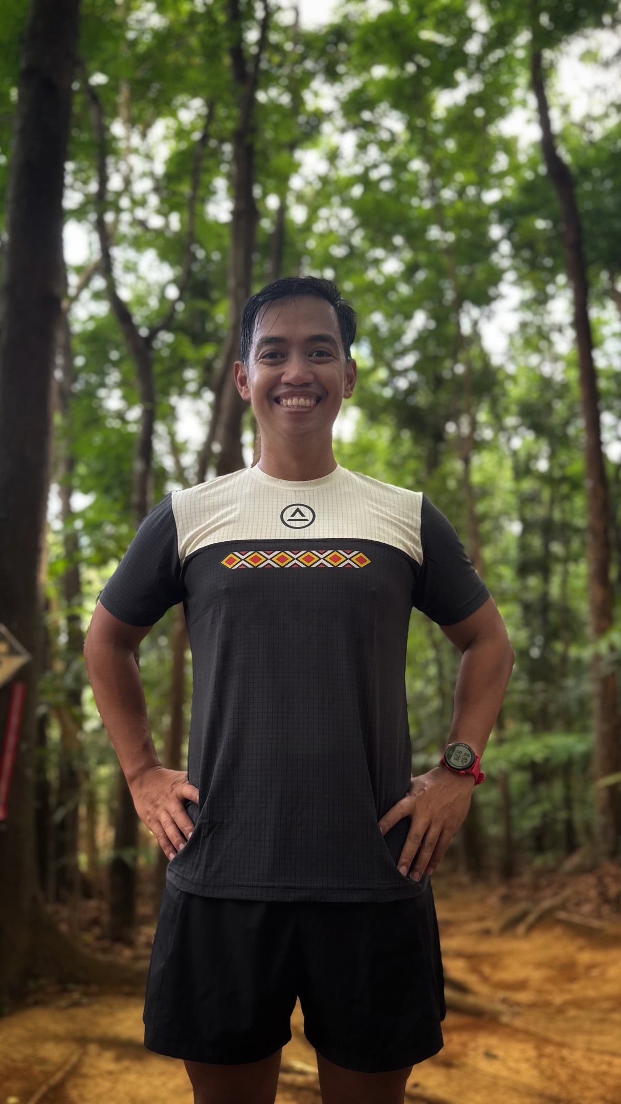 Lakan Super Light SS Shirt (charcoal/cream) - unisex