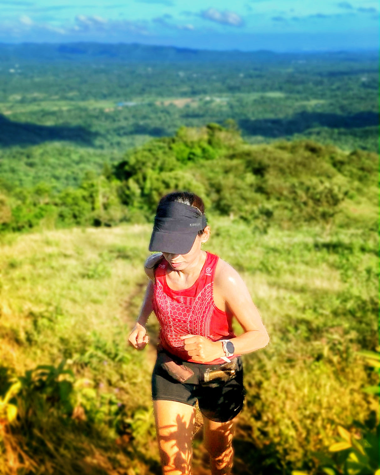 Feather Light Baluti Singlet — Red