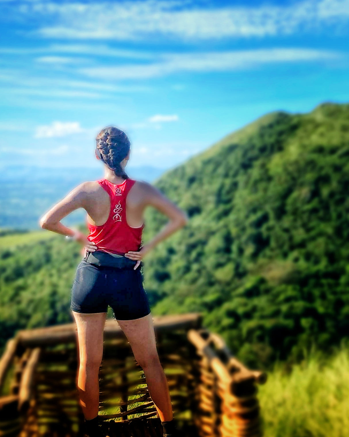 Feather Light Baluti Singlet — Red