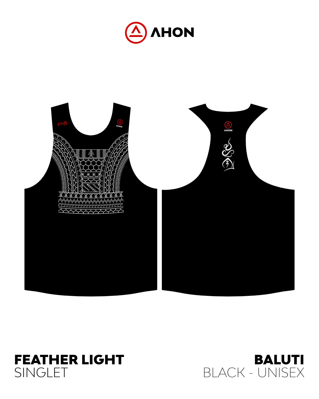 Feather Light Baluti Singlet — Black