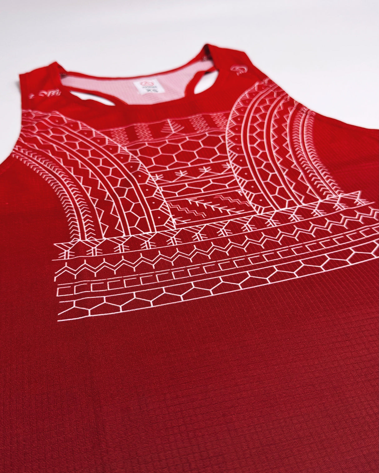Feather Light Baluti Singlet — Red - Ahon.ph