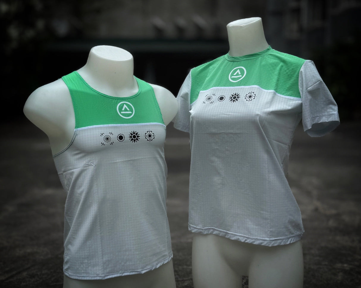 Lakambini Super Light SS Shirt (white/green) - unisex - Ahon.ph