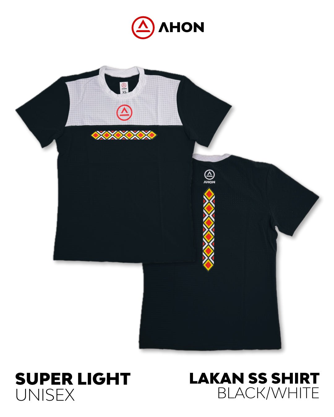 Lakan Super Light SS Shirt (black/white) - unisex - Ahon.ph