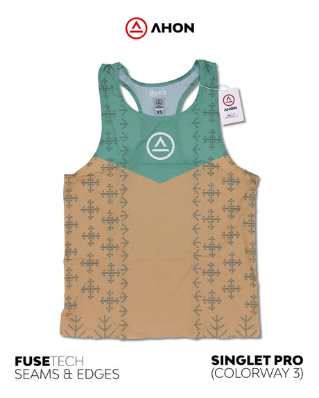 Ahon trail singlet flatlay in Colorway 3