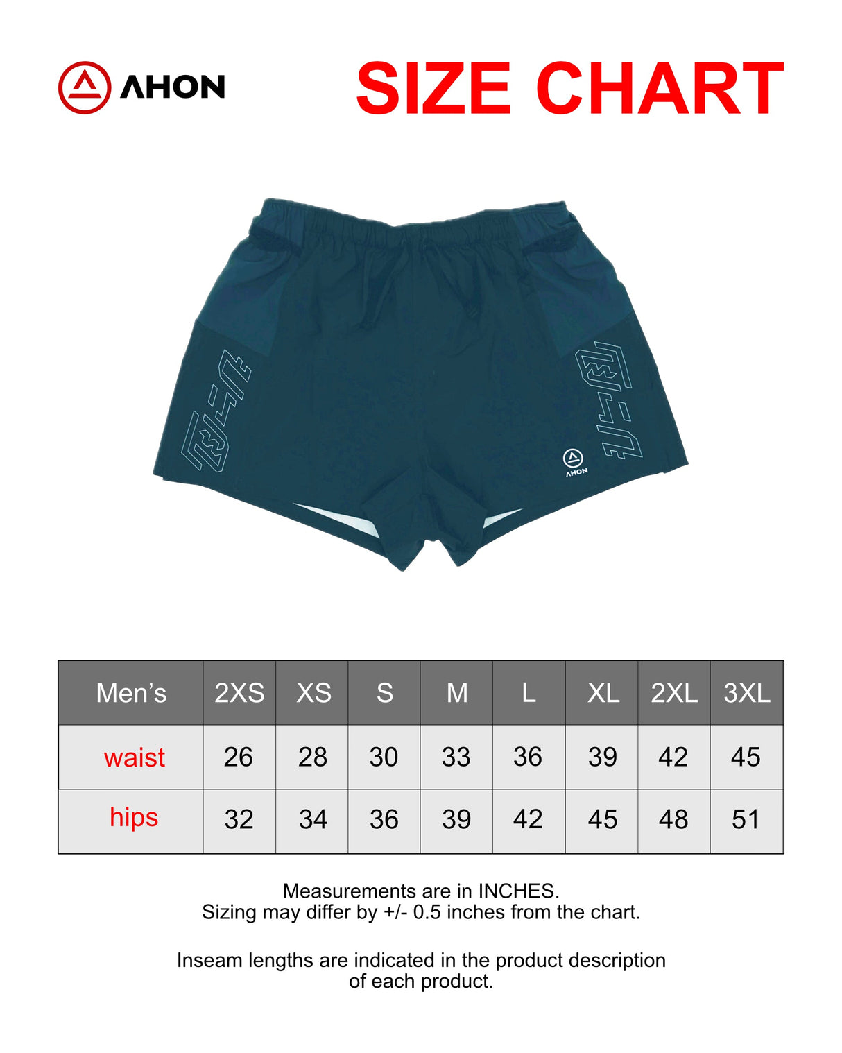 Ahon Trail Shorts Pro sizing