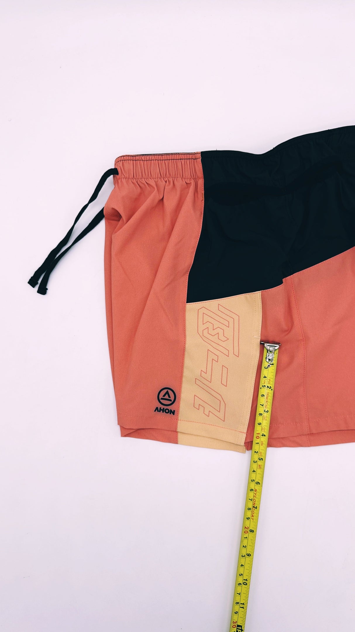 Side view of Ahon Trail Shorts Pro showing side split