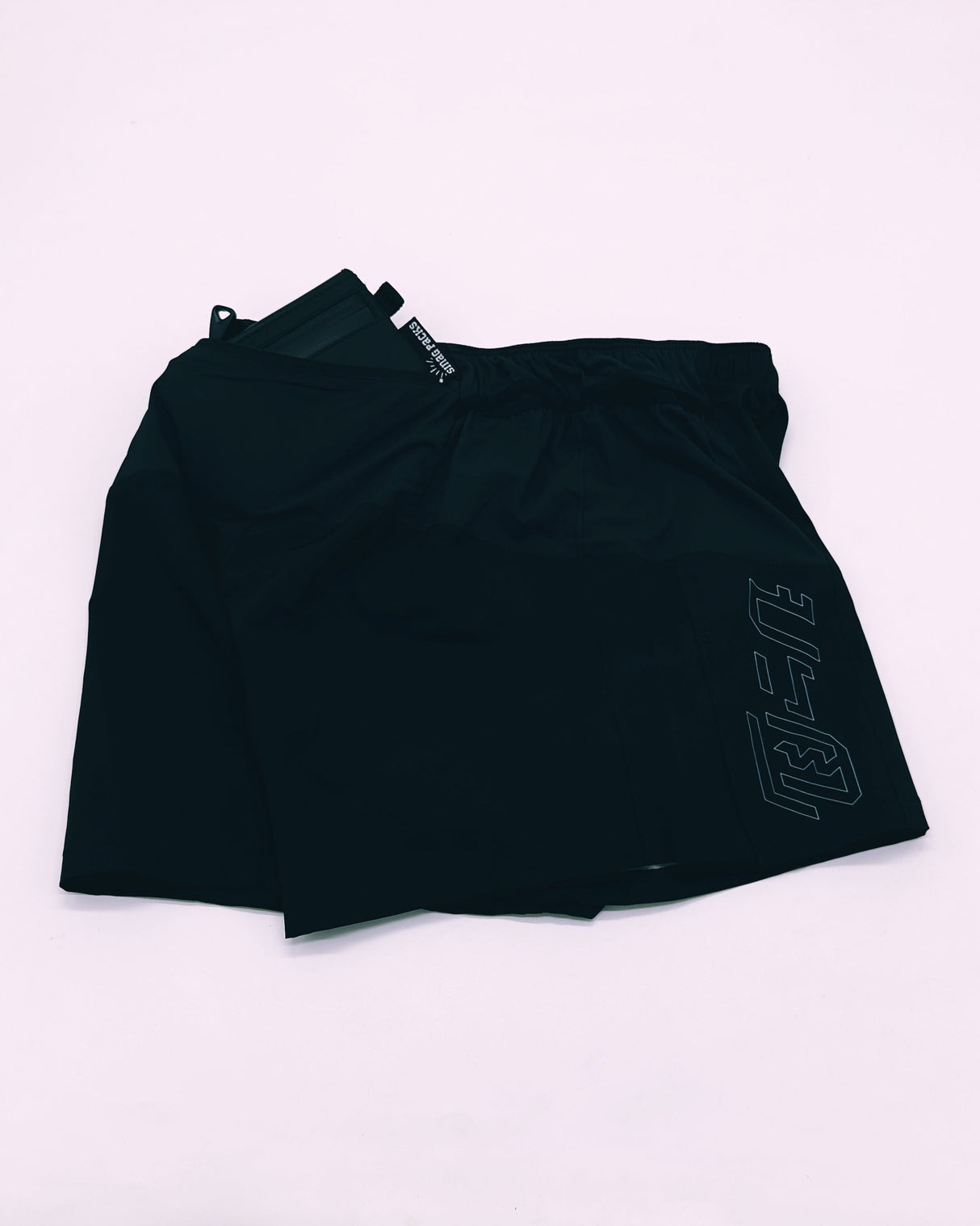 flatlay of Ahon Trail Shorts Pro (Colorway 4), side view