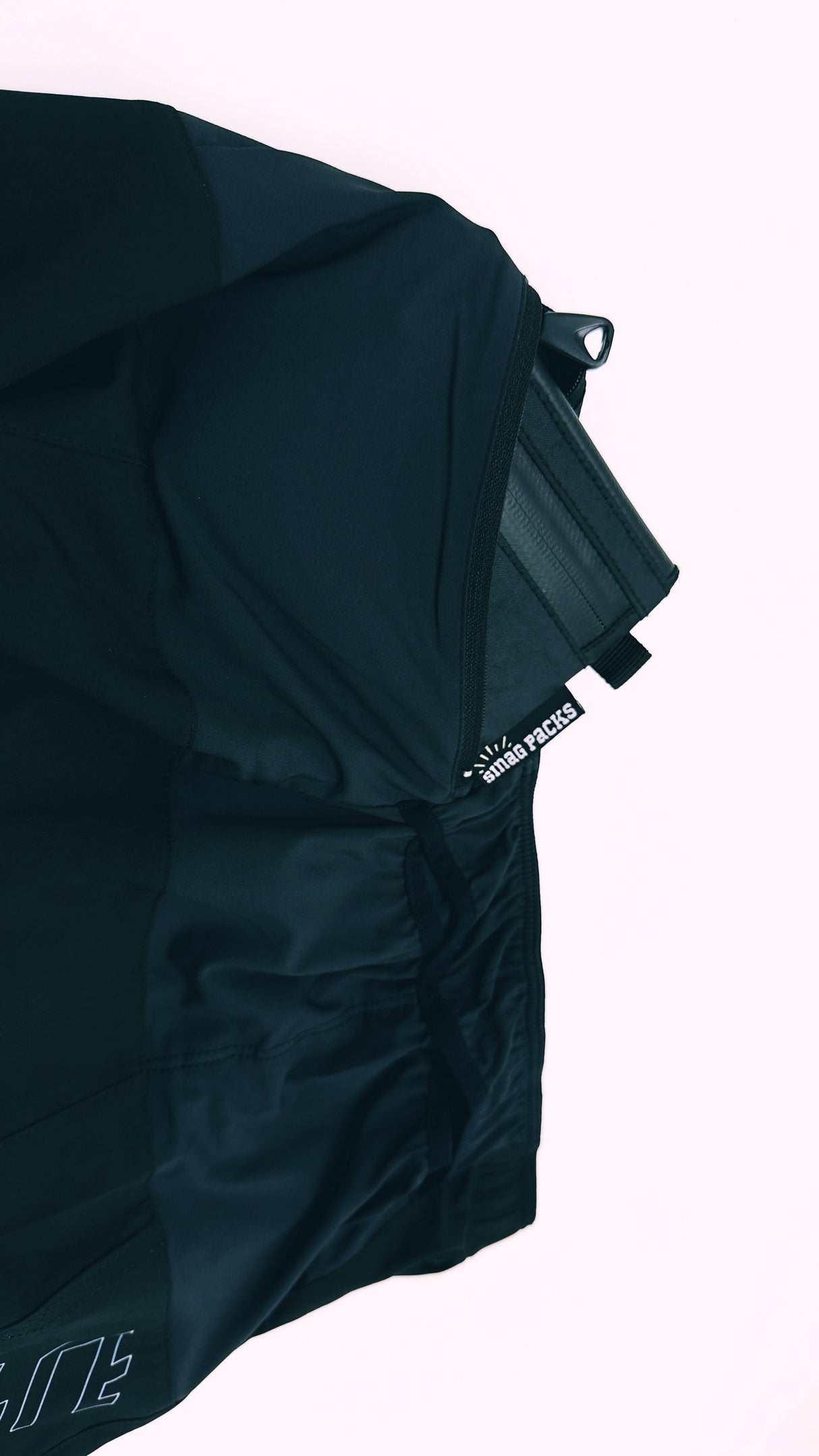 close-up of Ahon Trail Shorts Pro (Colorway 4), showing wallet in back pocket