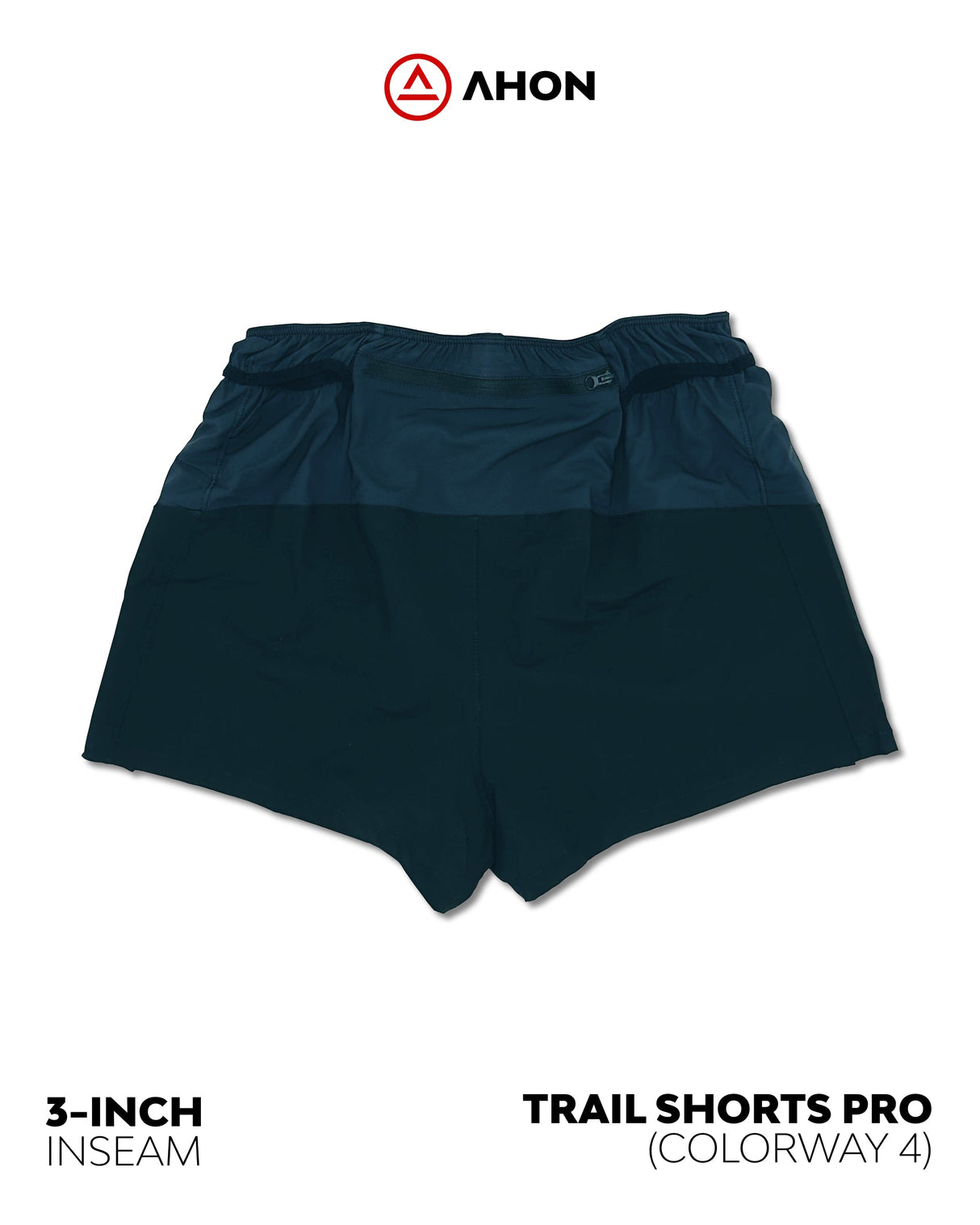 flatlay of Ahon Trail Shorts Pro (Colorway 4), back view