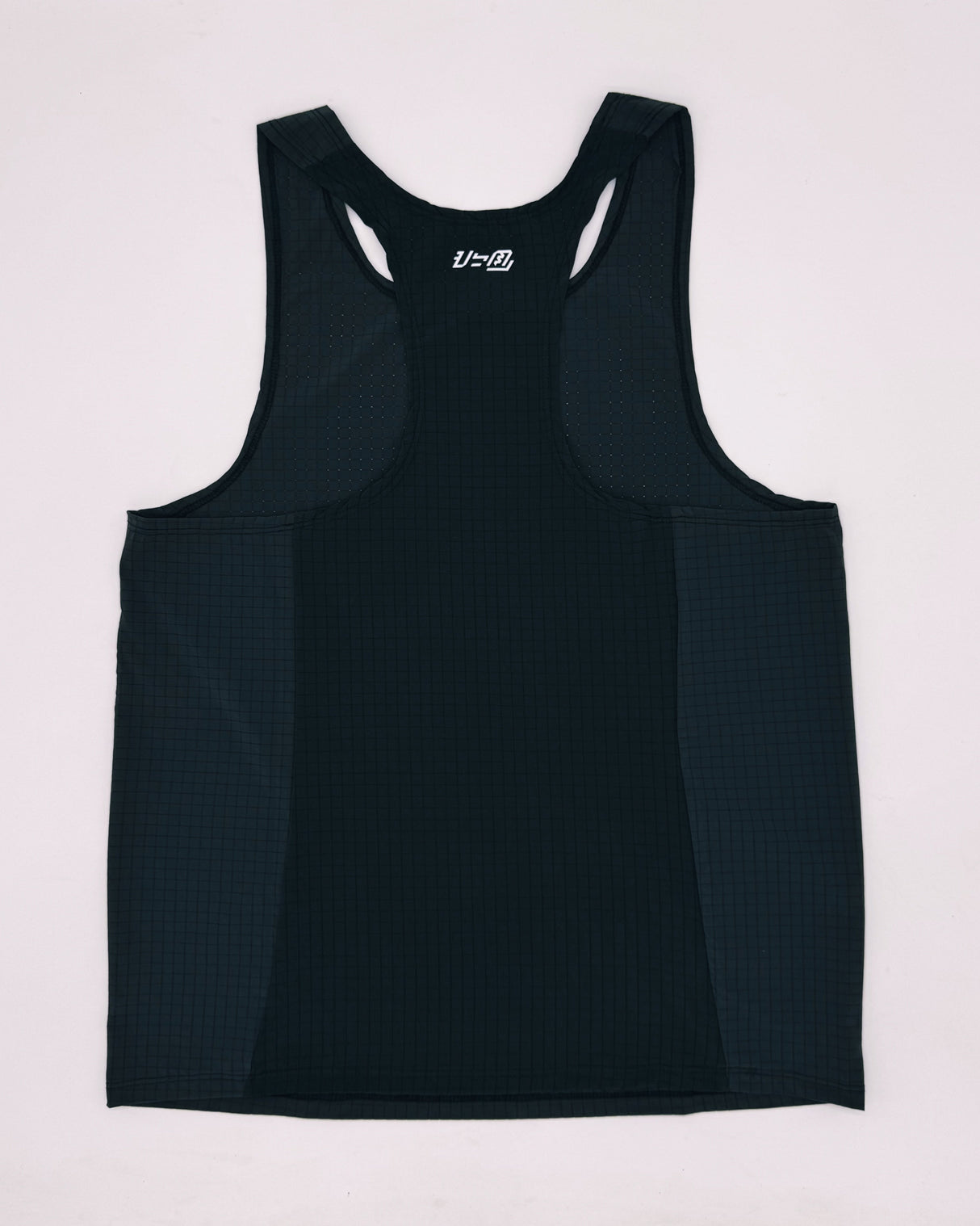 Back view of the ULEYAN Singlet showing clean minimalist racerback cut for optimal breathability