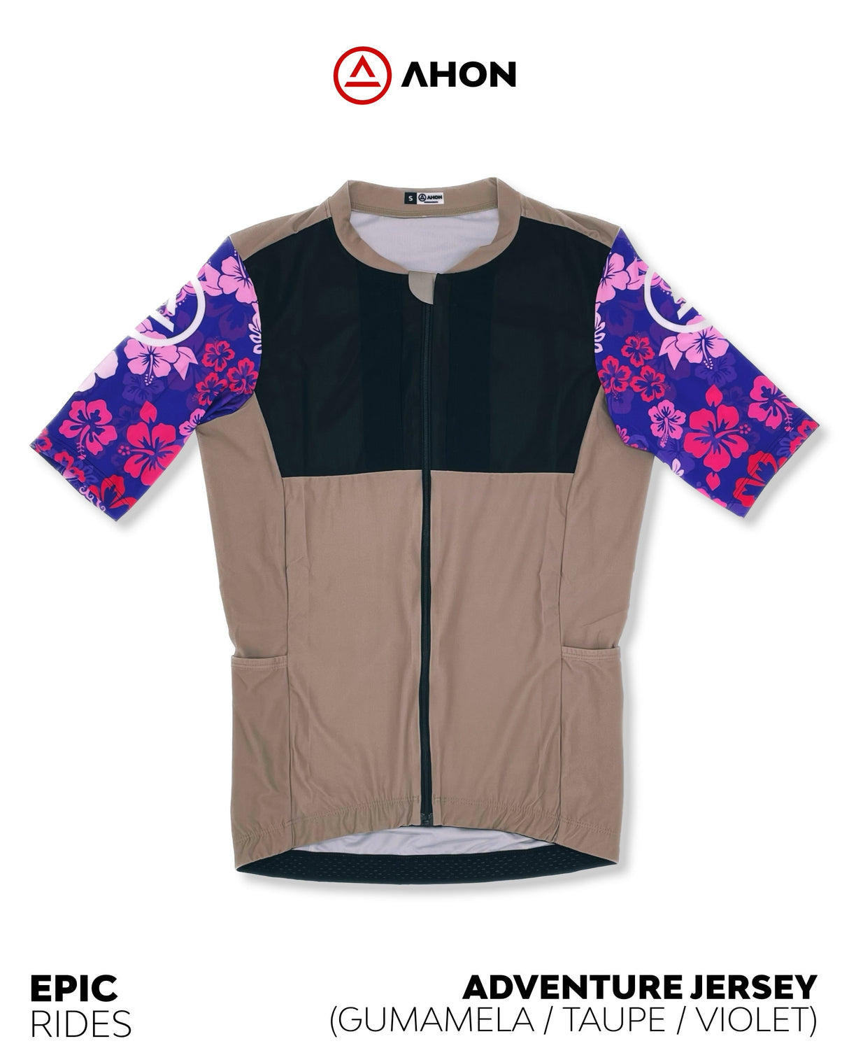Adventure Jersey - Base (gumamela / taupe / violet) - Ahon.ph