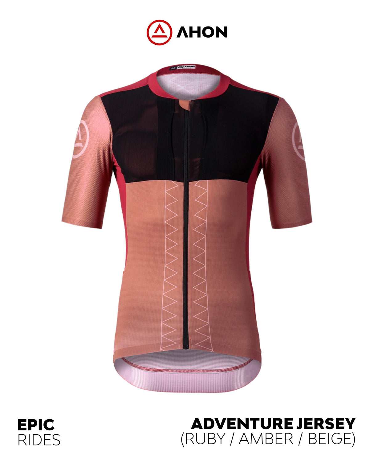Adventure Jersey - Train (ruby / amber / beige) - Ahon.ph