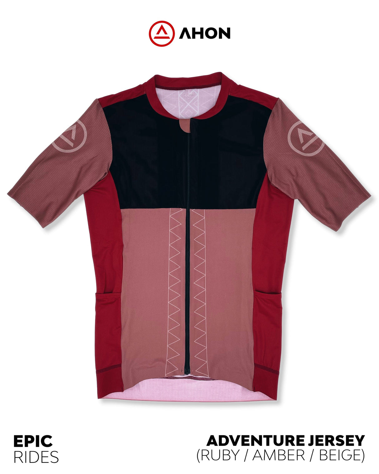 Adventure Jersey - Train (ruby / amber / beige) - Ahon.ph