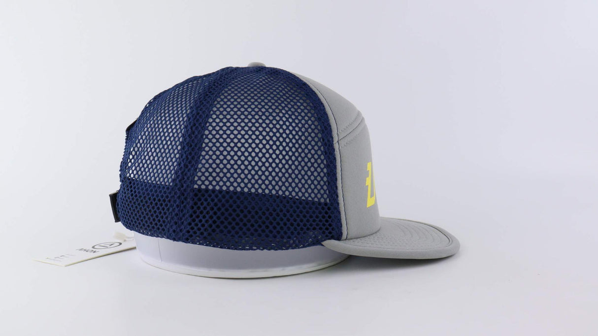 Baybayin Plush Trucker Cap (gray / navy) - Ahon.ph