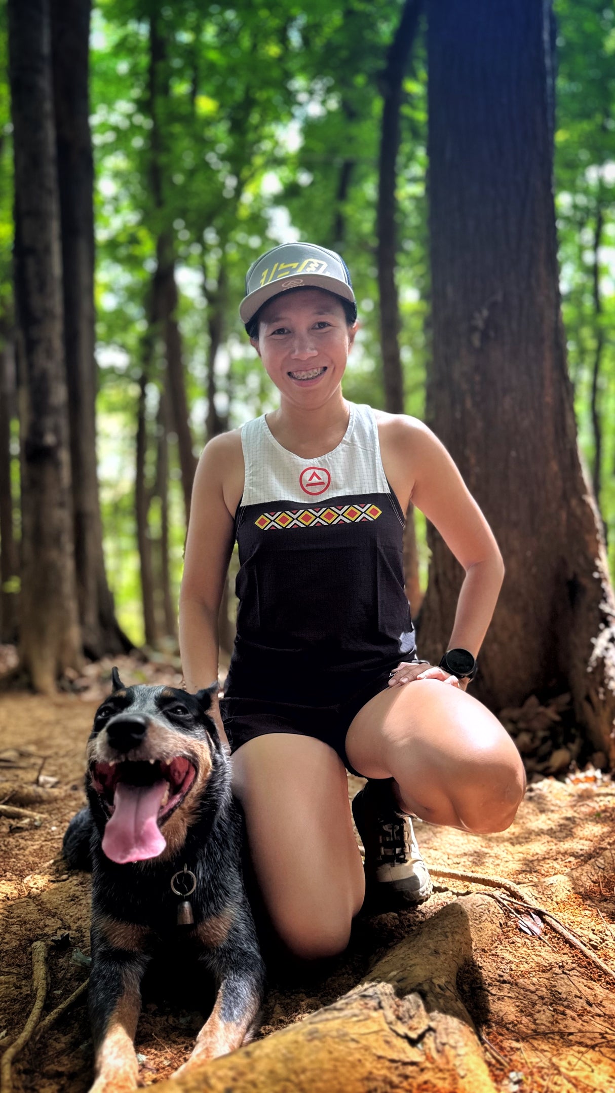 Lakan Super Light Singlet (black/white) - unisex