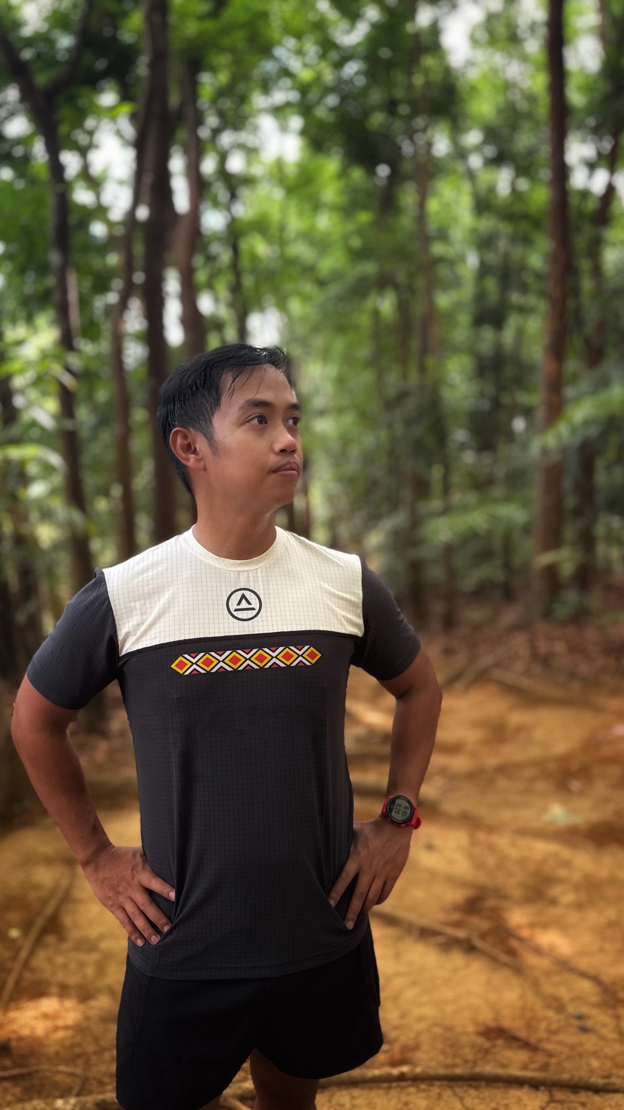 Lakan Super Light SS Shirt (charcoal/cream) - unisex