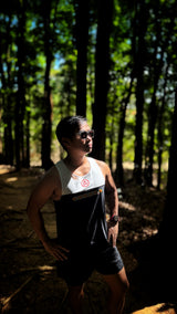 Lakan Super Light Singlet (charcoal/cream) - unisex
