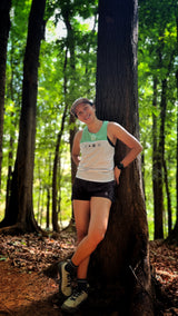 Lakambini Super Light Singlet (white/green) - unisex