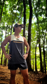 Lakan Super Light Singlet (charcoal/cream) - unisex
