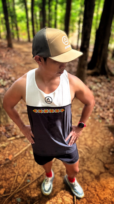 Lakan Super Light Singlet (charcoal/cream) - unisex