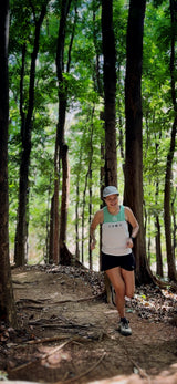 Lakambini Super Light Singlet (white/green) - unisex