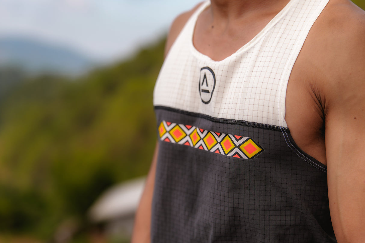 Lakan Super Light Singlet (charcoal/cream) - unisex
