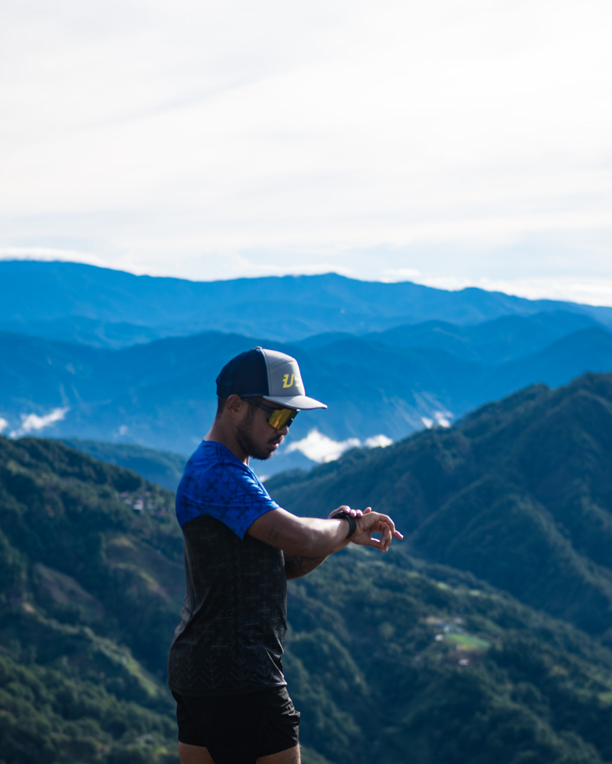 Layag Ultra Light SS shirt - blue/black