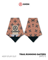 Apo 1 Trail Running Gaiters displayed flat, showing design and fabric texture.