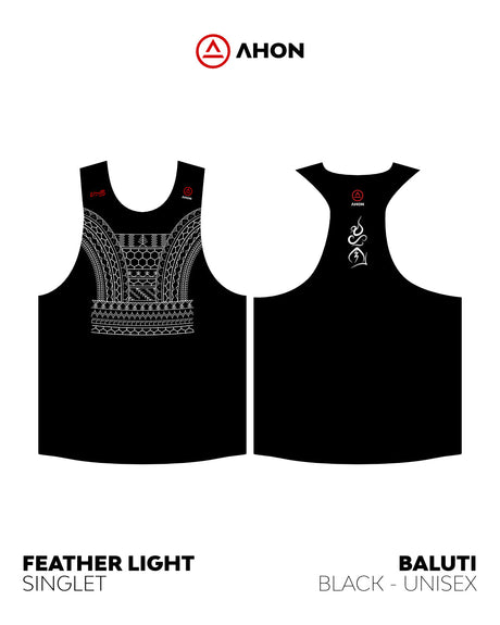 Feather Light Baluti Singlet — Black - Ahon.ph