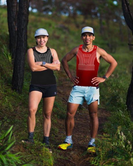 Feather Light Baluti Singlet — Red - Ahon.ph