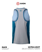 Back view of Ahon Ultra Light Singlet highlighting racerback cut and minimalist design