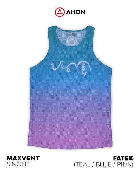 Fatek running singlet (teal) - maxvent - Ahon.ph