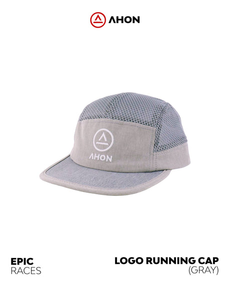 Close-up of Ahon Logo Running Cap mesh and stitching