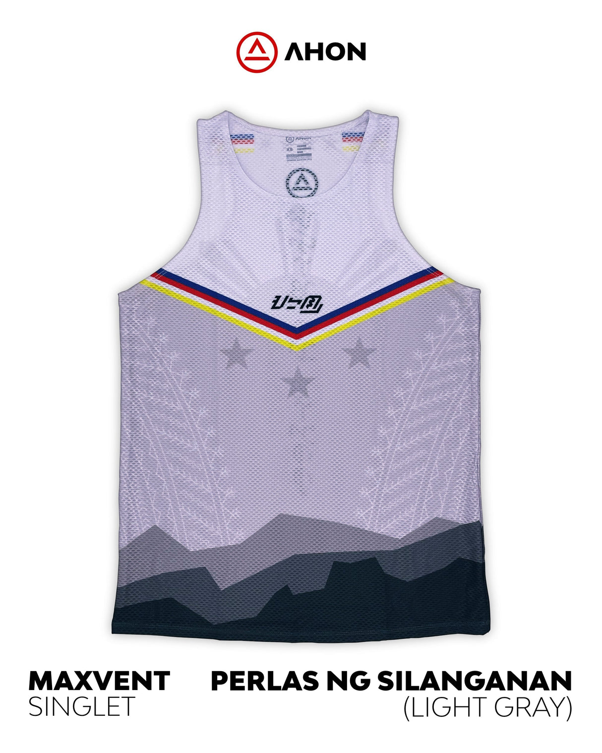 Perlas Ng Silanganan running singlet - maxvent (light gray) - Ahon.ph