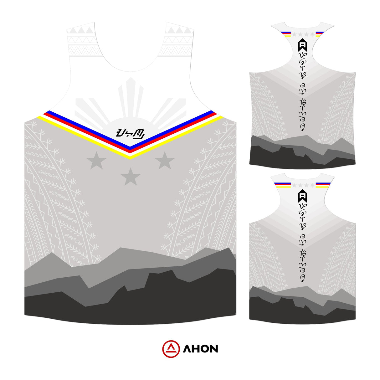 Perlas Ng Silanganan running singlet - maxvent (light gray) - Ahon.ph